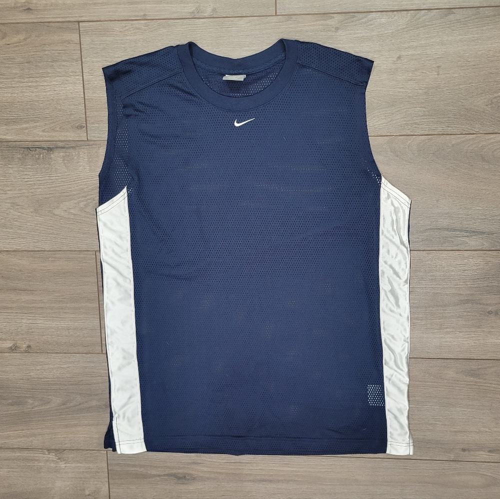 Nike Men's Navy Blue Sleeveless Top - Size Large - Picture 3 of 4